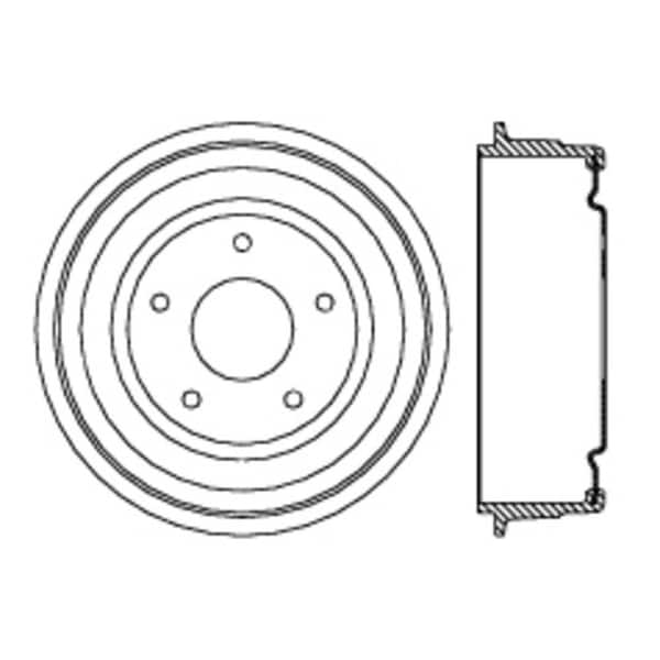 Ctk 123.62004 C-TEK Standard Brake Drum 123.62004 - main